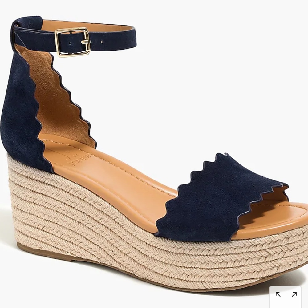 NWOT J.Crew Platform Espadrilles